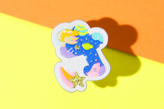 さ-ひらがなワッペン(宇宙恐竜)