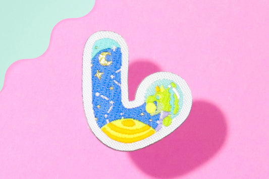 し-ひらがなワッペン(宇宙恐竜)