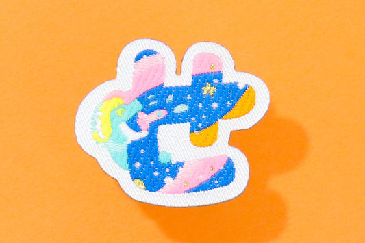 せ-ひらがなワッペン(宇宙恐竜)