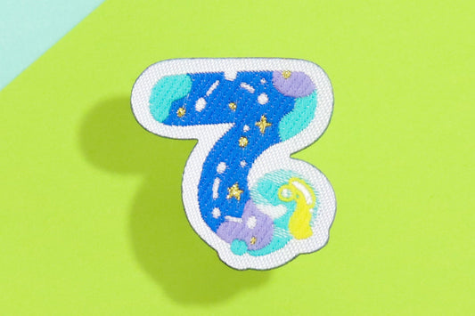 て-ひらがなワッペン(宇宙恐竜)