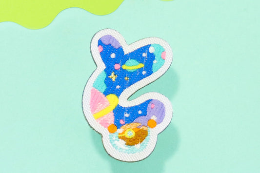 と-ひらがなワッペン(宇宙恐竜)