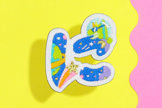 に-ひらがなワッペン(宇宙恐竜)