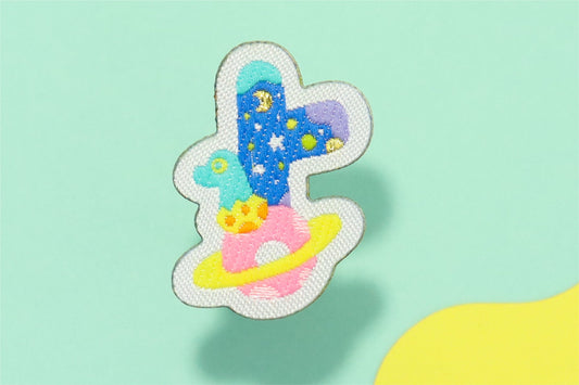 よ-ひらがなワッペン(宇宙恐竜)