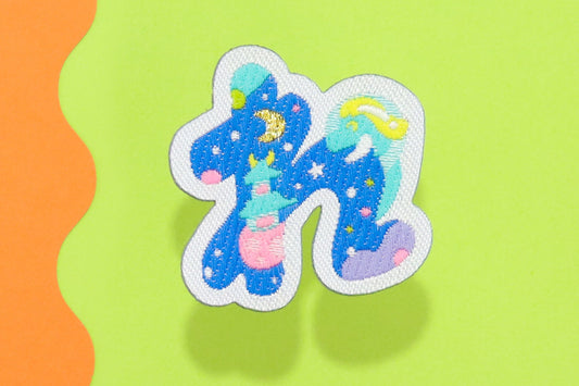 れ-ひらがなワッペン(宇宙恐竜)