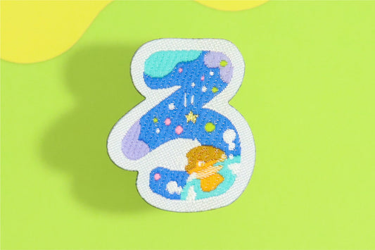 ろ-ひらがなワッペン(宇宙恐竜)