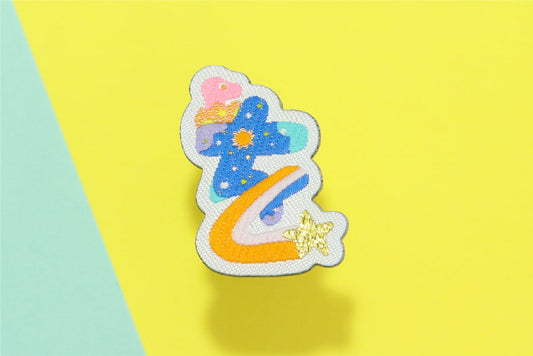 を-ひらがなワッペン(宇宙恐竜)