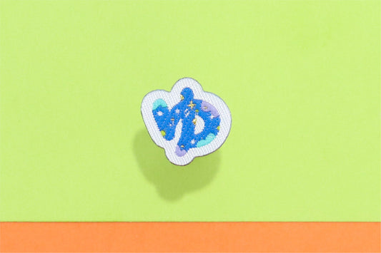 ゅ-ひらがなワッペン(宇宙恐竜)