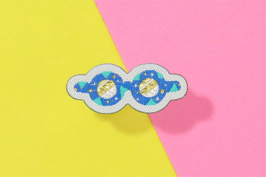 めがね-ひらがなワッペン(宇宙恐竜)