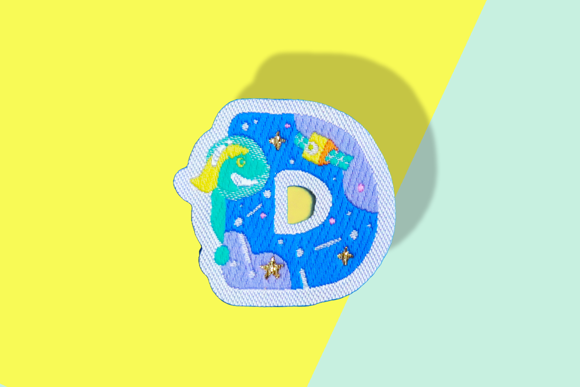 D-アルファベットワッペン(宇宙恐竜) – フワッペン