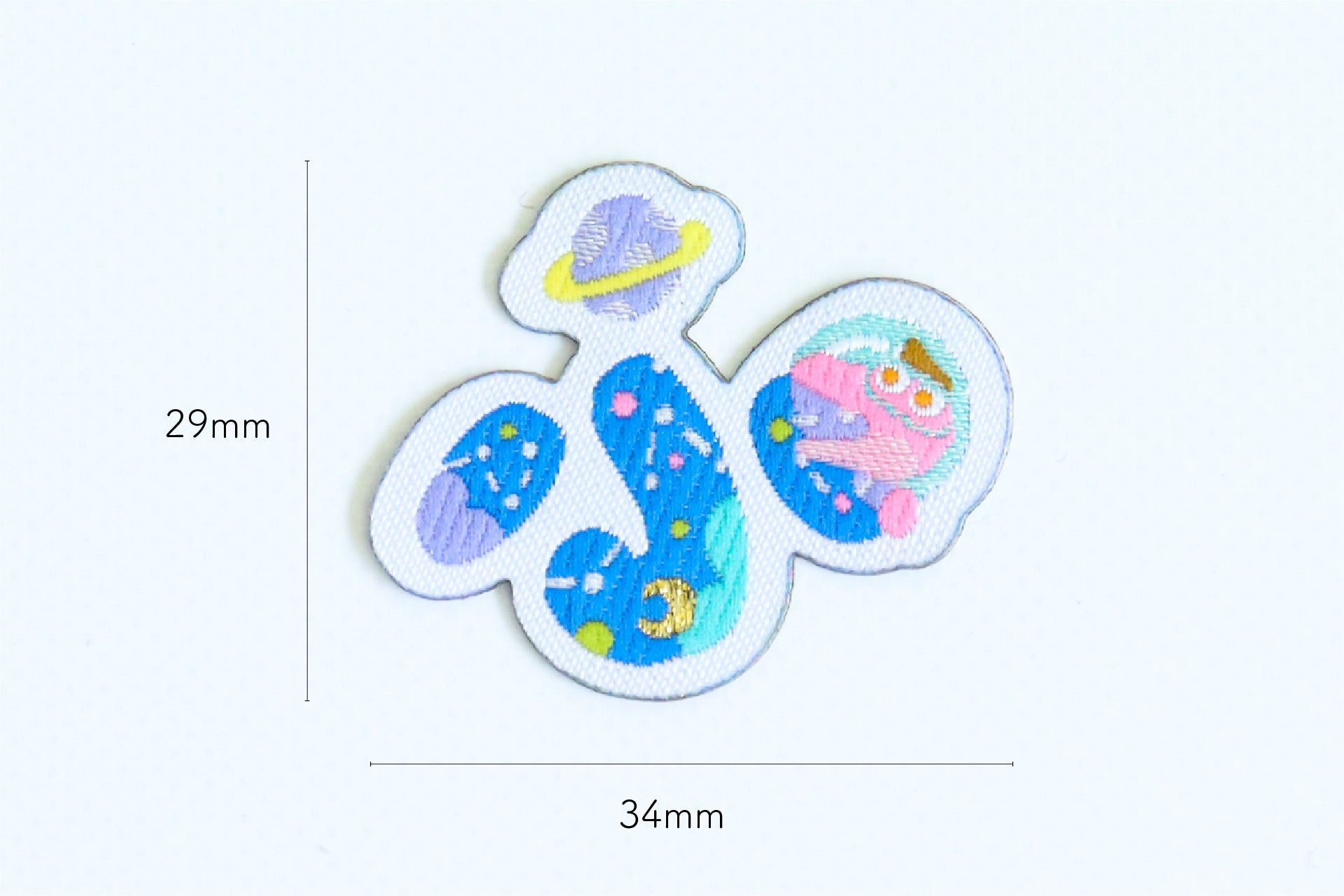 ペッパピッグ　恐竜　アイロンワッペン ワッペン 恐竜 刺繡（アイロン・シール両用タイプ） 入園