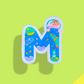 M-アルファベットワッペン(宇宙恐竜)